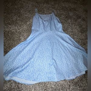 Blue floral summer dress